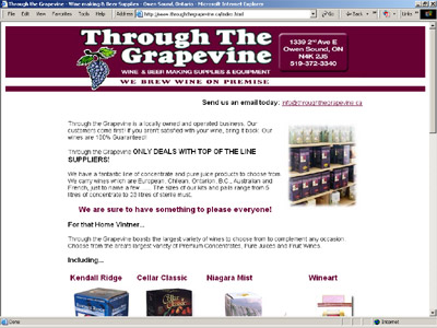 A wine and beer making supply company